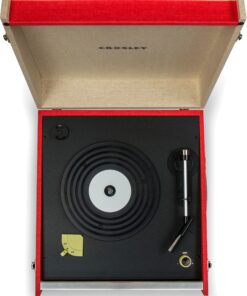 Crosley CR6233D-RE Dansette Bermuda Portable Vinyl Record Player Turntable with Aux-In and Bluetooth, Red 18 91BqWYlrFnL