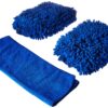 BlueCare Automotive Premium XL Car Wash Mitt - 2-Pack - Free Polishing Cloth, High Density, Ultra-Soft Microfiber Wash Glove, Lint Free, Scratch Free - Use Wet or Dry, XL - 2 Pack 10 91BsVJRyHvL
