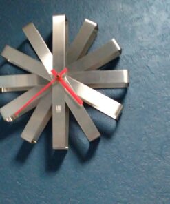 Umbra Ribbon Wall Clock Stainless-steel 33 91BxvqyZWqL