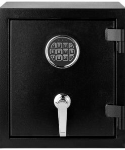 Amazon Basics Fire Resistant Security Safe with Programmable Electronic Keypad, 0.83 Cubic Feet, Black, 14.17"W x 12.2"D x 15.75"H 9 91C3PqJ5liL