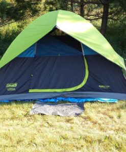 Coleman Dark Room Sundome Camping Tent, 4/6 Person Tent Blocks 90% of Sunlight and Keeps Inside Cool, Lightweight Tent for Camping Includes Rainfly, Carry Bag, and Easy Setup 4 Person 58 91C7D0RstmL