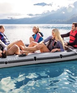 Intex Excursion 5 Person Boat Set 32 91C8 vupKxL