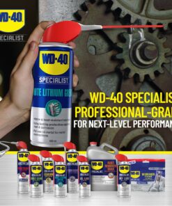 WD-40 Specialist White Lithium Grease Spray with SMART STRAW SPRAYS 2 WAYS, 10 OZ 1-Pack 30 91CAT9tPG6L