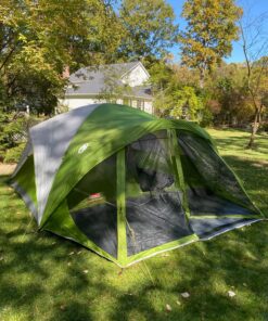 Coleman Evanston Screened Camping Tent, 6/8 Person Weatherproof Tent with Roomy Interior Includes Rainfly, Carry Bag, Easy Setup and Screened-In Porch 8-person Dome Tent 49 91CH3 vHHoL