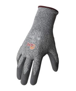 GYC Gloves, Cut Resistant Safety Work Gloves - Level 5 Cut Protection, 10 Pairs Pack - Excellent Dexterity & Breathability, Comfortable Soft PU coated (TK-713A/Size 10 - X-LARGE) Tk-713a_10(xl) 10 Pairs 15 91CHmr vqlL