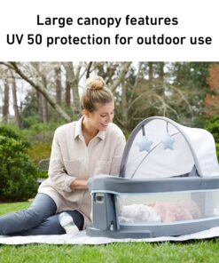 Alternative view of Graco Pack ‘n-Play Travel Dome LX-Playard | Features Portable Bassinet, Redmond w/ Raised Dome