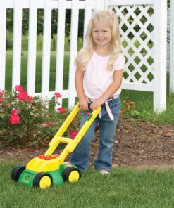 John Deere Electronic Toy Lawn Mower - Lawn Mower Toy with Interactive Sounds and Buttons - Toddler Outdoor Toys - Summer Toys - Ages 2 Years and Up,Green 14 91CPeYS8goL