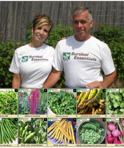 Heirloom Seeds for Planting Vegetables and Fruits - Survival Essentials 135 Variety Seed Vault - Medicinal Herb Seeds - Grow Healthy Non-GMO Food 43 91CU0WAB7 L