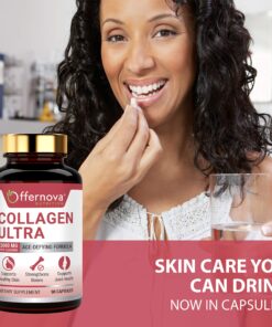 Offernova Collagen Ultra Hydrolyzed Collagen Supplements - 3000mg Anti Aging Bovine Collagen Peptides for Healthy Joints, Bones, Hair and Skin. Pastilla de Colageno Hidrolizado, 90 Capsules 11 91CWIGQQbcL