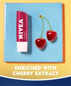 NIVEA Cherry Lip Care - Tinted Lip Balm for Beautiful, Soft Lips - Pack of 4 28 91CWWuq4L8L