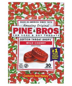 Pine Bros. Bundle-Two Flavors Softish Throat Drops, Natural Honey 30 Ct / Wild Cherry 30 Ct 9 91CYvSvutML