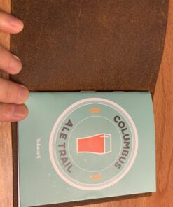 Pocket Travelers Notebook, Refillable Leather Travel Journal for Men & Women, Notebook Cover for Field Notes, Moleskine Small 3.5 x 5.5 Inches, Brown 65 91Ca7r DVPL 1