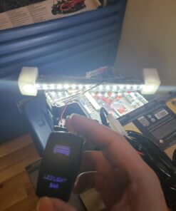 MICTUNING LED Light Bar Wiring Harness Fuse 40A Relay On-off Rocker Switch Blue(2 Lead) 50 91Cd7loLnML