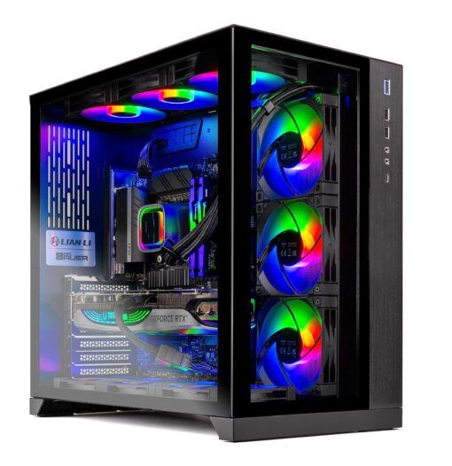 Skytech Gaming Prism II Lian Li O11 PC Desktop – Intel Core i9 13900K 3.0 GHz, NVIDIA RTX 4070 Ti, 1TB NVME Gen4 SSD, 32GB DDR5 RAM RGB, 1000W Gold PSU, 360mm AIO, 11AC Wi-Fi, Windows 11 Home 64-bit 13900K | 4070 Ti