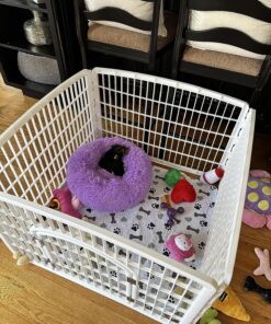 IRIS USA 24-inch Exercise 4-Panel Pet Playpen with Door, White 4 Panel w/ door 51 91CfcNwAb5L