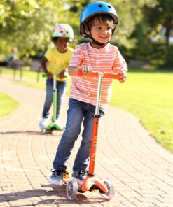Micro Kickboard - Mini Deluxe 3-Wheeled, Lean-to-Steer, Swiss-Designed Micro Scooter for Kids, Ages 2-5 Orange 11 91Cs56ZJy5L