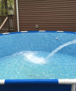 Intex 15ft X 48in Metal Frame Pool Set with Filter Pump, Ladder, Ground Cloth & Pool Cover 15-Feet by 48-inch 28 91Cv 5RoQL