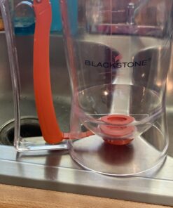 Blackstone 1543 Griddle Breakfast Kit 4 Piece Set Include Batter Dispenser, Bacon Press, Two Egg/Pancake Rings with Handle-Best Indoor-Outdoor Cooking Accessory, Multiple 14 91D0SjxbUUL