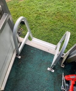 RecPro 5 Step Removable Boarding Boat Ladder | AL-A5 | Marine Pontoon Boat Dock | Heavy Duty Aluminum 39 91D2oTwdNRL