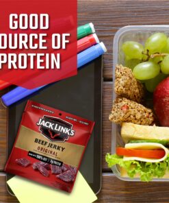 Alternative view of Jack Link's Beef Jerky, Original - Flavorful Meat Snack for Lunches, Ready to Eat - 7g of Protein, Made with Premium Beef - 0.625 Oz Bags (Pack of 5) 0.625 Ounce (Pack of 5)