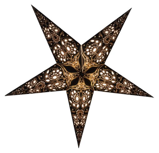 GalaxyArts - Maharani (Black) - Paper Star Lantern Black