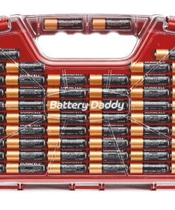 Ontel Battery Daddy - Battery Organizer Storage Case with Tester, Stores & Protects Up to 180 Batteries, Clear Locking Lid, As Seen On TV Original - 180 Batteries 39 91DASMbvTkL 1