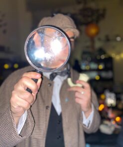 U.S. Toy US Toy One Jumbo 9" Plastic Magnifying Glass, Black 16 91DCDJKc4CL