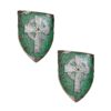 Design Toscano Celtic Warriors Sculptural Wall Shield - Set of Two Set of 2