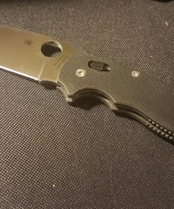 Spyderco Manix 2 XL Folding Knife - Black G-10 Handle with PlainEdge, Full-Flat Grind, CPM S30V Steel Blade and Ball Bearing 63 91DIUIB1pBL