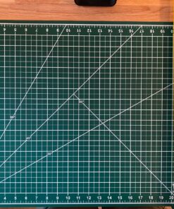 US Art Supply 18" x 24" Green/Black Professional Self Healing 5-Ply Double Sided Durable Non-Slip Cutting Mat Great for Scrapbooking, Quilting, Sewing and all Arts & Crafts Projects 1 23 91DIezCIHEL