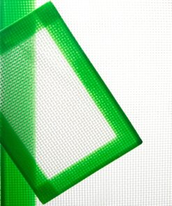 Alternative view of Oil Slick Duo Platinum Cured Medical Grade Silicone Pads, Set of 2, 3.25x4.5" Pads 1 Green/White