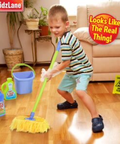 Kidzlane Kids Cleaning Set for Toddlers | Kids Broom Set for Kids for Play | Mop and Cleaning Toys Set | Kids Broom and mop Set for Toddlers | Cleaning Toys for Kids Ages 4-8 and Older Housekeeping 26 91DSMftRVhL