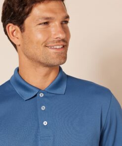 Amazon Essentials Men's Slim-Fit Quick-Dry Golf Polo Shirt Recycled Polyester Blue Small 9 91DUdBdozqL