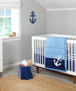 Little Love by NoJo Separates Collection Anchor Shaped Wall Art, Navy 1 Count (Pack of 1) 21 91DWBrcQDNL