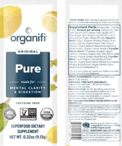 Alternative view of Organifi: Pure Smart Packs - Organic Brain and Immunity Support - Revitalizes Daily Mental Focus - Lemon Flavor, 3 Pack 0.23 Ounce (Pack of 90)