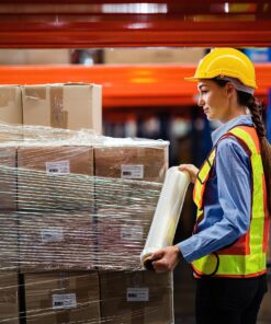 Alliance Stretch Film Hand Bundling - Clear, 18" x 1200ft, 60 Gauge, 4 Pack, Industrial Heavy Duty Shrink Wrap for Packing, Shipping, Pallet and Moving Supplies 18 IN X 1200 FT | 60G 11 91DbQbiwjjL