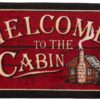 Cozy Cabin CC5268 Welcome to the Cabin Non Skid Rug 20"x44" Red 20"x44" 42 91Dilvz3qOL