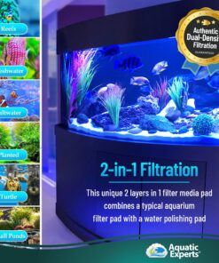 Aquatic Experts Aquarium Filter Floss for Fish Tank Filters - FilterFirst Aquarium Filter Pad - Aquarium Filter Media Roll for Crystal Clear Water, (12 Inch Wide, 72 Inch Long) 12 Inch Wide 33 91DnJpmq3IL