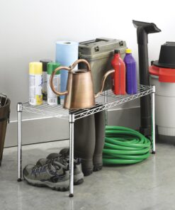 Whitmor Supreme Wide Stacking Shelf - Heavy Duty - Adjustable - Chrome 25 91DnRk10eOL