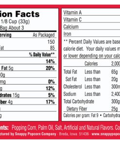 Alternative view of Snappy Movie Theater Butter Microwave Popcorn, 3.5 oz, 48 Pack