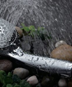 DreamSpa 3-way Shower Combo PLUS Instant-Mount Drill-Free Slide Bar - Enjoy Overhead & Handheld Shower Head with Height/Angle Adjustable Bracket and Stainless Steel Hose for Ultimate Convenience! 4" + 4" Shower Head Combo w/ Slide Bar 23 91Dowf8q7lL