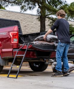 Traxion 5-100 Tailgate Ladder , Black 14.2" x 44" 40 91DrmutW8S