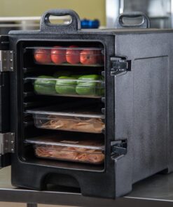 Carlisle FoodService Products Cateraide Plastic Insulated Food Container, Portable Food Warmer, Food Pan Carrier with Versatile Capacity for Parties, Catering, Buffets, 5 Full Pans, Black 34 91DsTNL4y8S