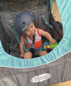 Instep Bike Trailer for Toddlers, Kids, Single and Double Seat, 2-In-1 Canopy Carrier, Multiple Colors Light Blue 31 91DtpD3UQoL