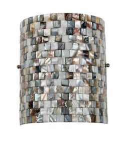 Chloe Lighting CH3CD28BC08-WS1 Shelley Mosaic 1-Light Wall Sconce, 9.8 x 8.3 x 4.1", Black 10 91DvQMx4FmL