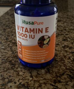 NusaPure Vitamin E 1000 IU 200 Tablets (Non-GMO & Gluten-Free) - Mixed Tocopherols 26 91Dwrdd0t L 1