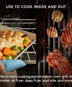Chef iQ Smart Thermometer Add-on Probe No. 2, Bluetooth/WiFi Enabled, Allows Monitoring of Two Foods at Once, for Grill, Oven, Smoker, Air Fryer, Stove, Must Be Used with Smart Hub (Sold Separately) Add-on Probe # 2 15 91DwvD3F6xL