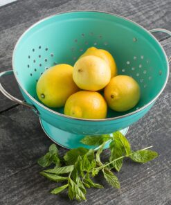 Now Designs Metal Colander, 3-Quart, Turquoise - 3 Quart 19 91DxY6SEc9L