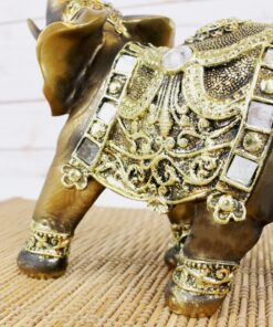 We pay your sales tax Feng Shui Brass Color Elephant Statues Wealth Lucky Figurine Home Decor Gift Idea (3) 10 91E T3JzuL 1