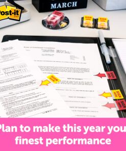 Post-it Flags, Sign Here, 200/High Volume Desk Grip Dispenser, 1 in Wide, Yellow (680-HVSH) 200 Flags Post-it 12 91E3YlY SDL